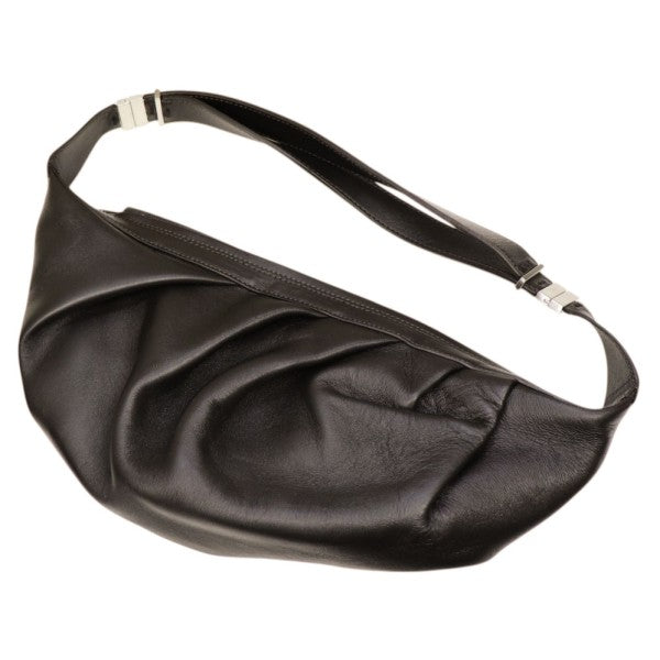 COS 2024AW THE DRAPED CROSSBODY LEATHER レザードレープクロスボディバッグ ショルダーバッグ 1244382001 古着・中古-1枚目のアイテム画像