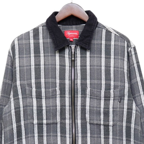 Supreme 2018AW Plaid Thermal Zip Up Shirt サーマルジップアップシャツ 古着・中古-3枚目のアイテム画像