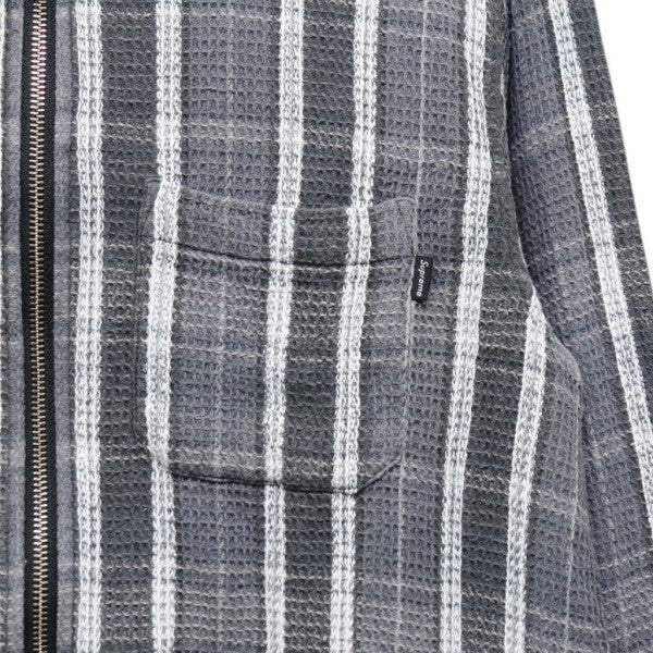 Supreme 2018AW Plaid Thermal Zip Up Shirt サーマルジップアップシャツ 古着・中古-4枚目のアイテム画像