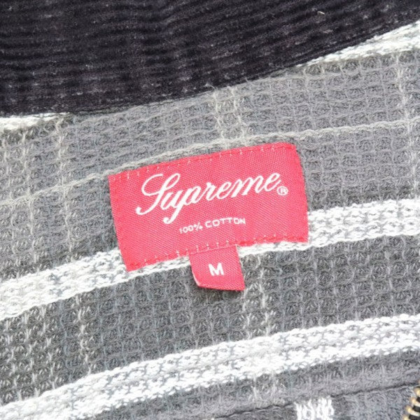 Supreme 2018AW Plaid Thermal Zip Up Shirt サーマルジップアップシャツ 古着・中古-6枚目のアイテム画像