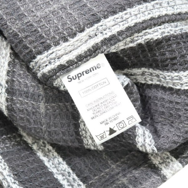 Supreme 2018AW Plaid Thermal Zip Up Shirt サーマルジップアップシャツ 古着・中古-7枚目のアイテム画像