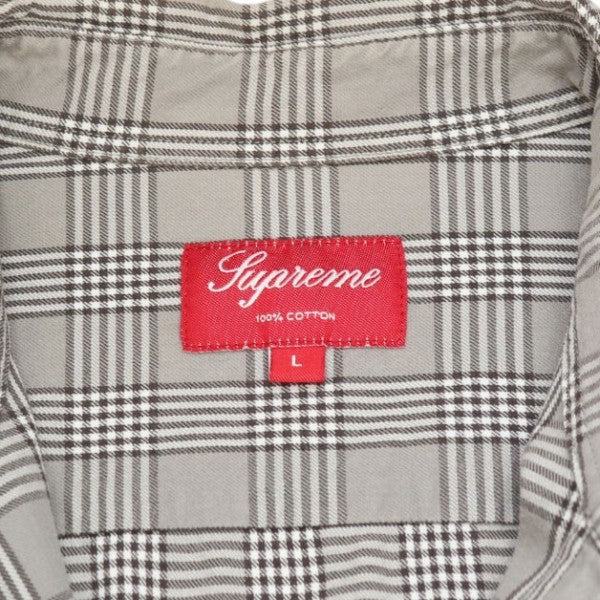 Supreme チェックシャツ 古着・中古-6枚目のアイテム画像
