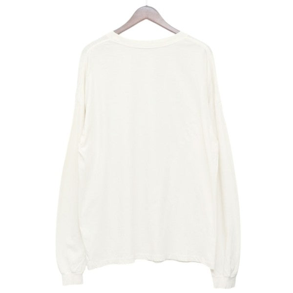 AURALEE TWIST COTTON CASHMERE LS TEE カシミヤ混ロングスリーブTシャツ A8SP01CC 古着・中古-2枚目のアイテム画像