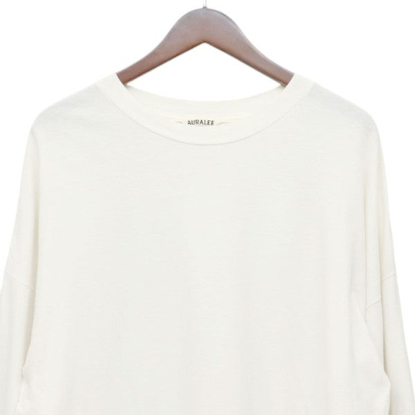 AURALEE TWIST COTTON CASHMERE LS TEE カシミヤ混ロングスリーブTシャツ A8SP01CC 古着・中古-3枚目のアイテム画像