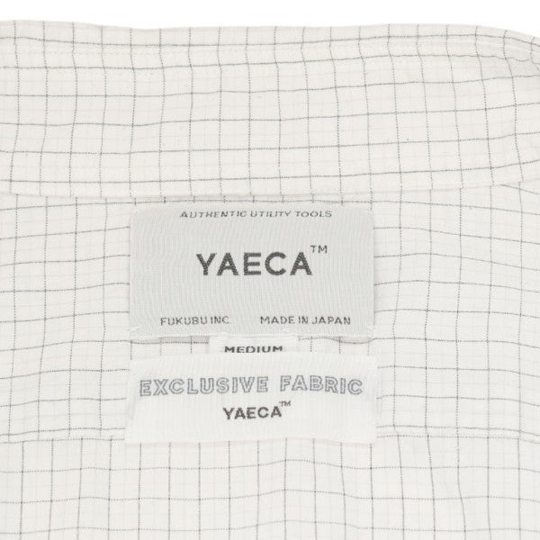 YAECA コンフォートシャツ リラックス ロング チェックシャツ 13118 古着・中古-6枚目のアイテム画像