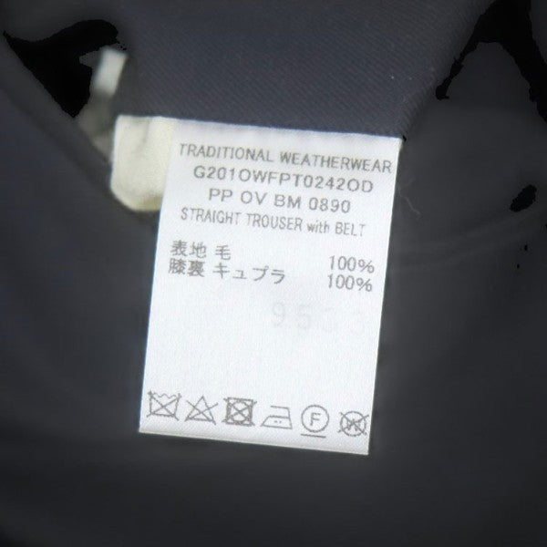 J．PRESS STRAIGHT TROUSER with BELT スラックスパンツ PP OV BM 0890 古着・中古-7枚目のアイテム画像