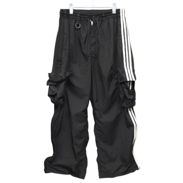 Y-3 NYLON WIRED 3 STRIPES CARGO PANTS ナイロンカーゴトラックパンツ KF1087 古着・中古-1枚目のアイテム画像