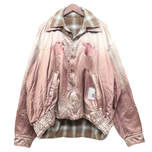 Maison MIHARA YASUHIRO 2026AW Reversible Double Layer Jacket リバーシブルスカジャン チェックシャツジャケット ブルゾン J17BL143 古着・中古-1枚目のアイテム画像