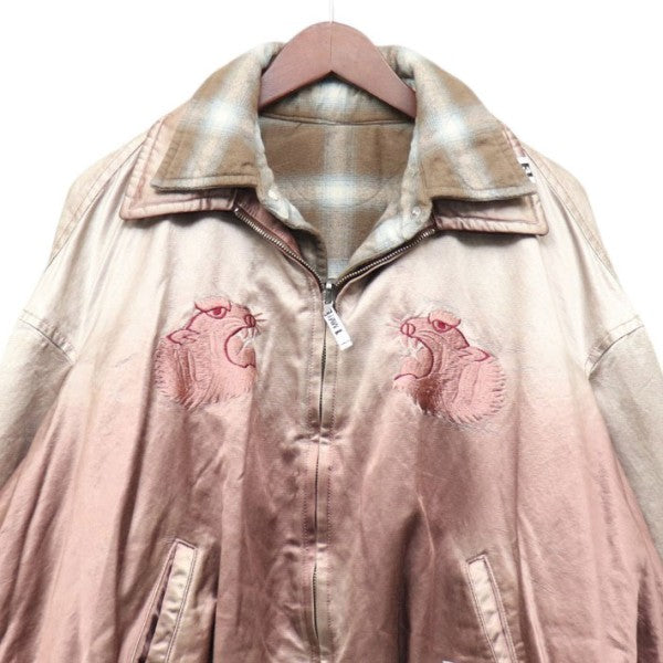Maison MIHARA YASUHIRO 2026AW Reversible Double Layer Jacket リバーシブルスカジャン チェックシャツジャケット ブルゾン J17BL143 古着・中古-5枚目のアイテム画像