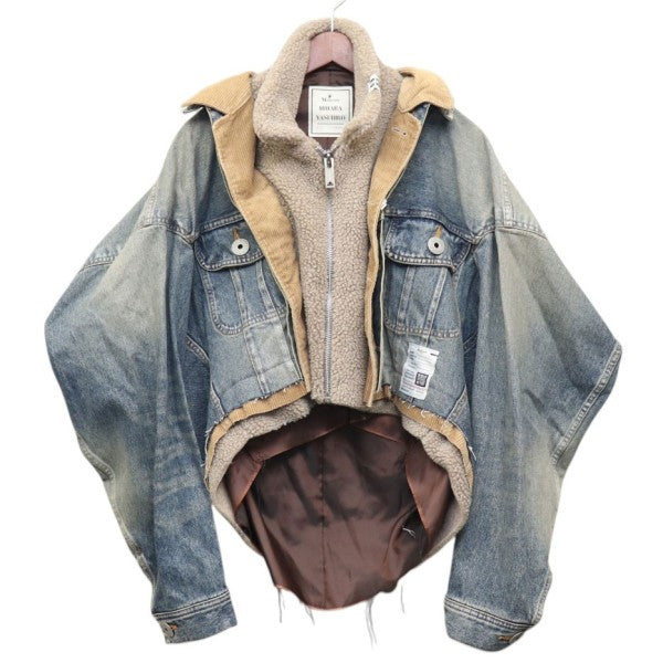 Maison MIHARA YASUHIRO 2025AW TRIPLE LAYERED DENIM JACKET トリプルレイヤードデニムジャケット Gジャン ジージャン K15BL341 古着・中古-1枚目のアイテム画像