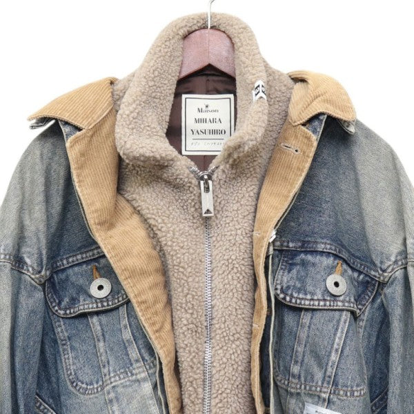 Maison MIHARA YASUHIRO 2025AW TRIPLE LAYERED DENIM JACKET トリプルレイヤードデニムジャケット Gジャン ジージャン K15BL341 古着・中古-3枚目のアイテム画像