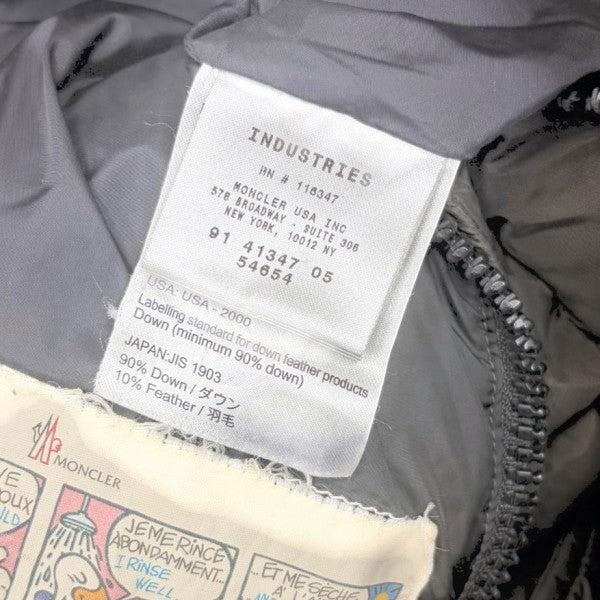 MONCLER AUBIN バイカーダウンジャケット ブルゾン 91 41437 05 54654 古着・中古-10枚目のアイテム画像