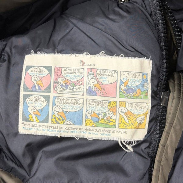 MONCLER AUBIN バイカーダウンジャケット ブルゾン 91 41437 05 54654 古着・中古-9枚目のアイテム画像