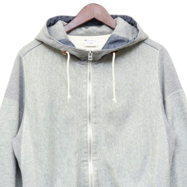 eYe COMME des GARCONS JUNYAWATANABE MAN×Champion 2015SS REVERSE WEAVE プルオーバーパーカー リバースウィーブ スウェット WO-T917 古着・中古-3枚目のアイテム画像