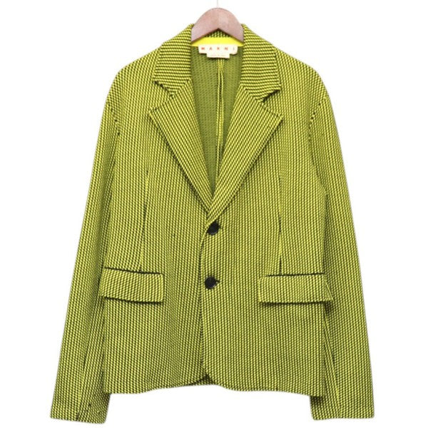 MARNI 2023AW 2B千鳥格子テーラードジャケット GUMG0002Q1 UFW524 古着・中古-1枚目のアイテム画像