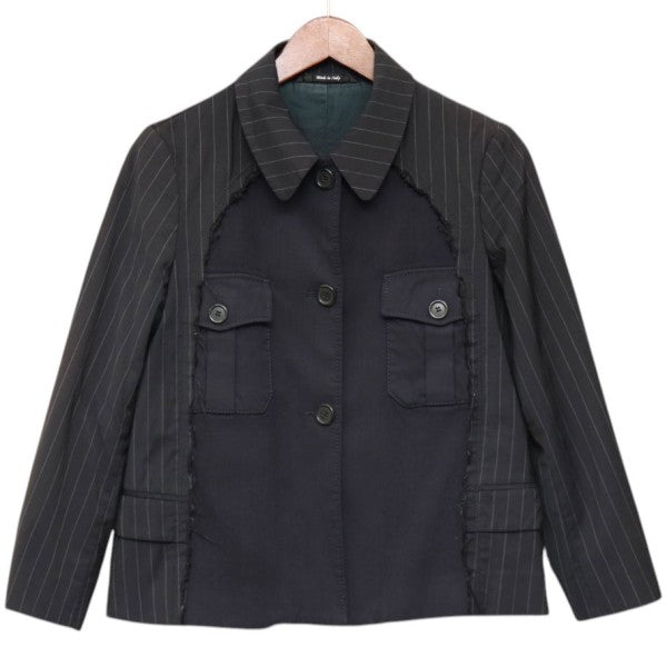 Maison Margiela 2017SS ドッキングストライプジャケット S51BN0270 S47450 古着・中古-1枚目のアイテム画像