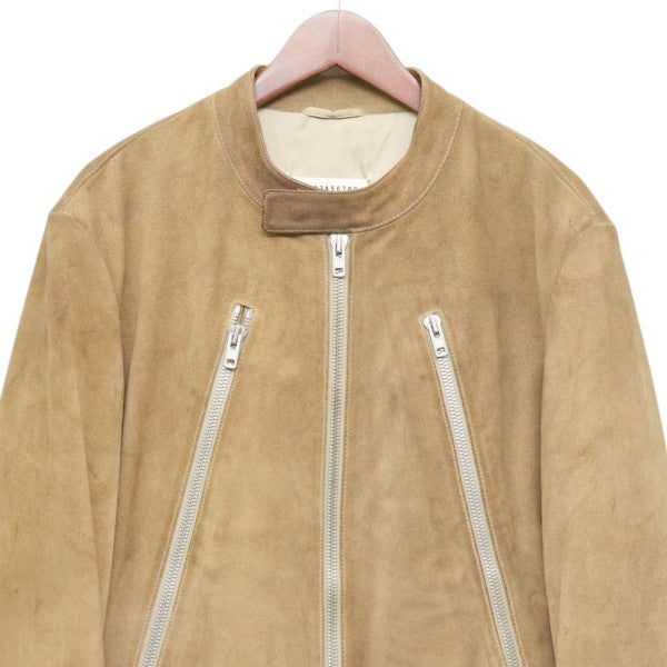 Maison Margiela 2018SS 5 zip sude leather jacket 八の字スウェードレザージャケット S50AM0326 SY0938 古着・中古-3枚目のアイテム画像