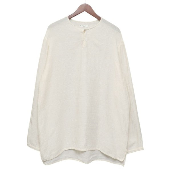 Aquellos Ojos Verdes BISHU 2025SS Ethnic grosgrain Sleeping shirt エスニック グログラン スリーピング シャツ AOV-G2-PE-7 古着・中古-1枚目のアイテム画像