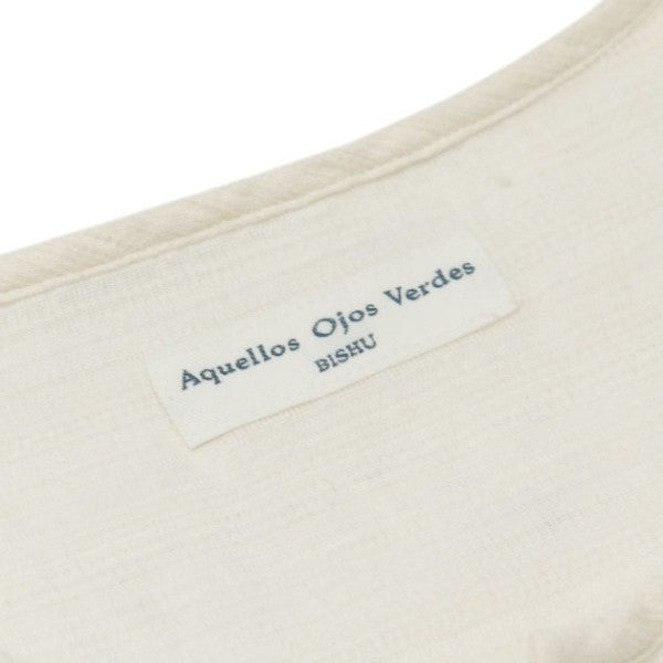 Aquellos Ojos Verdes BISHU 2025SS Ethnic grosgrain Sleeping shirt エスニック グログラン スリーピング シャツ AOV-G2-PE-7 古着・中古-5枚目のアイテム画像