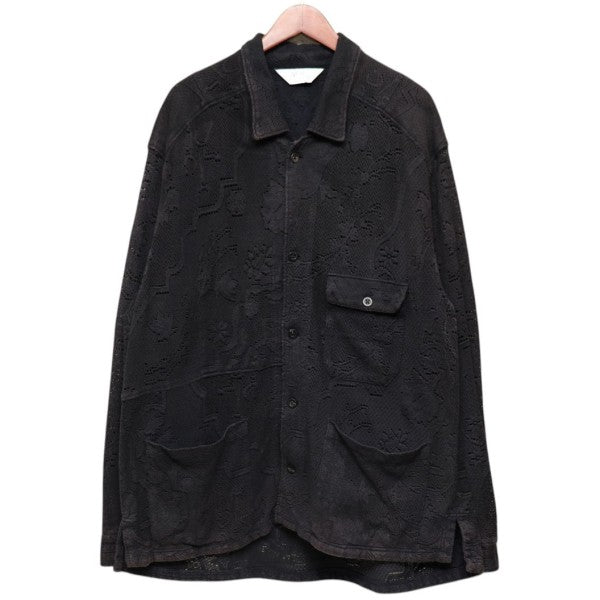 ANCELLM 2026SS AGING LACE WORK SHIRT エージングレースワークシャツ ANC-SH81-B 古着・中古-1枚目のアイテム画像