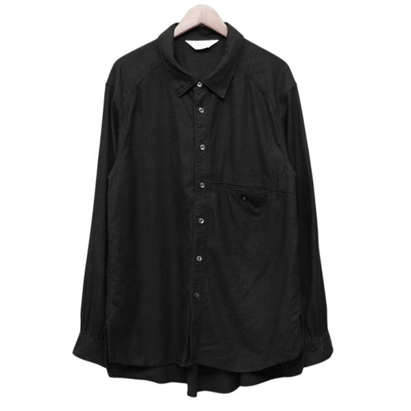 ANCELLM 2026SS L S NEP BOXY SHIRT シルクリネンネップボクシーシャツ ANC-SH84 古着・中古-1枚目のアイテム画像
