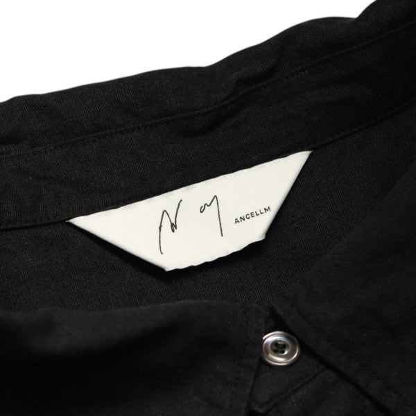 ANCELLM 2026SS L S NEP BOXY SHIRT シルクリネンネップボクシーシャツ ANC-SH84 古着・中古-5枚目のアイテム画像