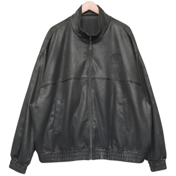 PARIS SAINT-GERMAIN 2025年モデル JP PIPING TOP Synthetic Leather フェイクレザージャケット ブルゾン 25011340300140 古着・中古-1枚目のアイテム画像