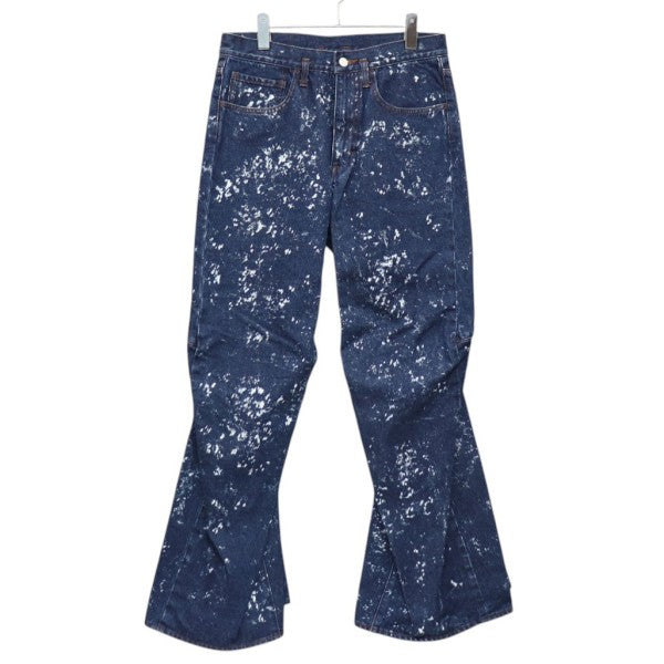 SHINYA KOZUKA 2025SS BREACHED ORDINARY CITY CURTAIN LEGS ブリーチデニムパンツ 2501SK61B 古着・中古-1枚目のアイテム画像