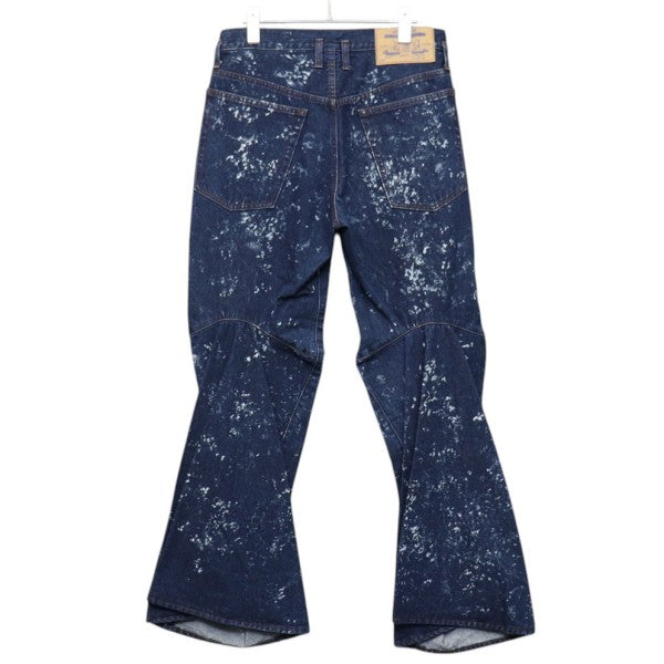 SHINYA KOZUKA 2025SS BREACHED ORDINARY CITY CURTAIN LEGS ブリーチデニムパンツ 2501SK61B 古着・中古-2枚目のアイテム画像