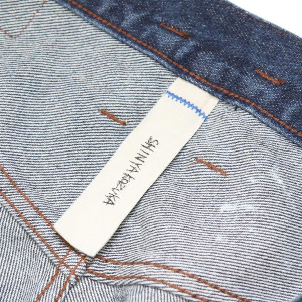 SHINYA KOZUKA 2025SS BREACHED ORDINARY CITY CURTAIN LEGS ブリーチデニムパンツ 2501SK61B 古着・中古-8枚目のアイテム画像