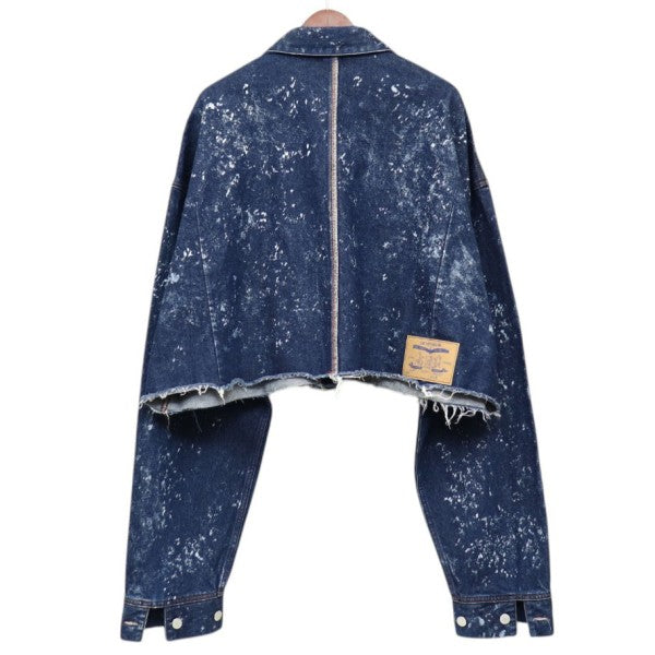 SHINYA KOZUKA 2025SS BLEACHED ORDINARY CITY SHORT HIS SHIRT ブリーチデニムジャケット Gジャン ジージャン 2501SK32B 古着・中古-2枚目のアイテム画像