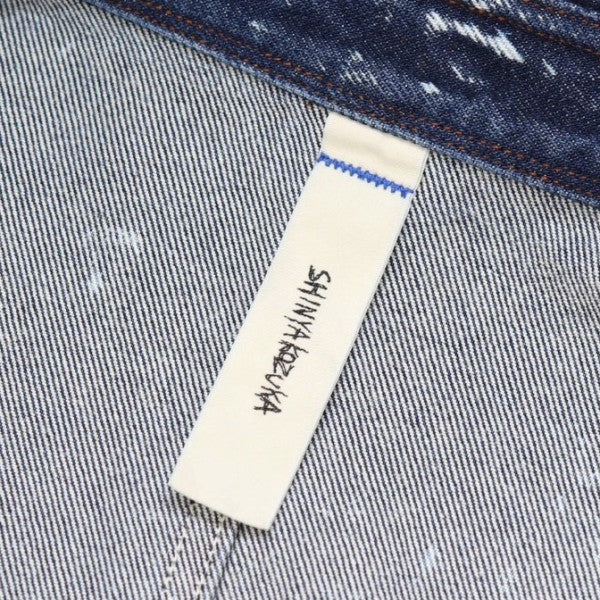SHINYA KOZUKA 2025SS BLEACHED ORDINARY CITY SHORT HIS SHIRT ブリーチデニムジャケット Gジャン ジージャン 2501SK32B 古着・中古-6枚目のアイテム画像
