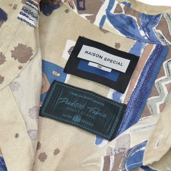 MAISON SPECIAL 2025SS Italian Dead Stock Fabric プライムオーバーレギュラーカラーシャツ 11251311202 古着・中古-5枚目のアイテム画像