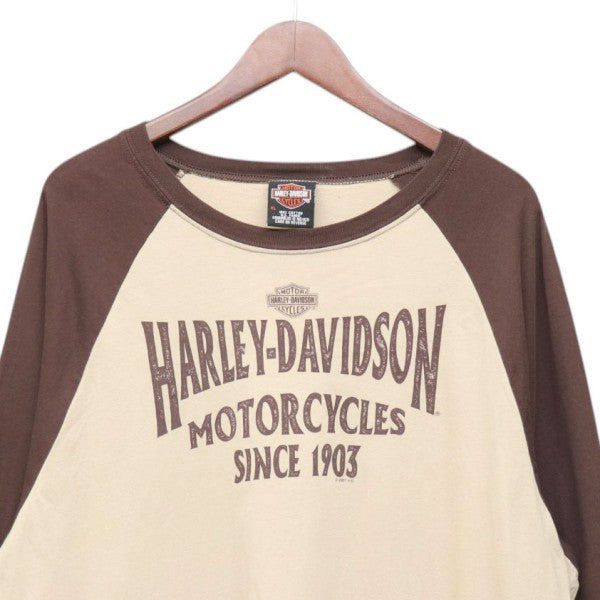 HARLEY-DAVIDSON ラグランロングスリーブTシャツ 古着・中古-3枚目のアイテム画像