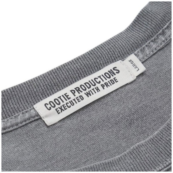 COOTIE PRODUCTIONS 2022AW Pigment Dyed L S Tee ピグメントダイロングスリーブＴシャツ ガーメントダイロゴプリント 古着・中古-5枚目のアイテム画像