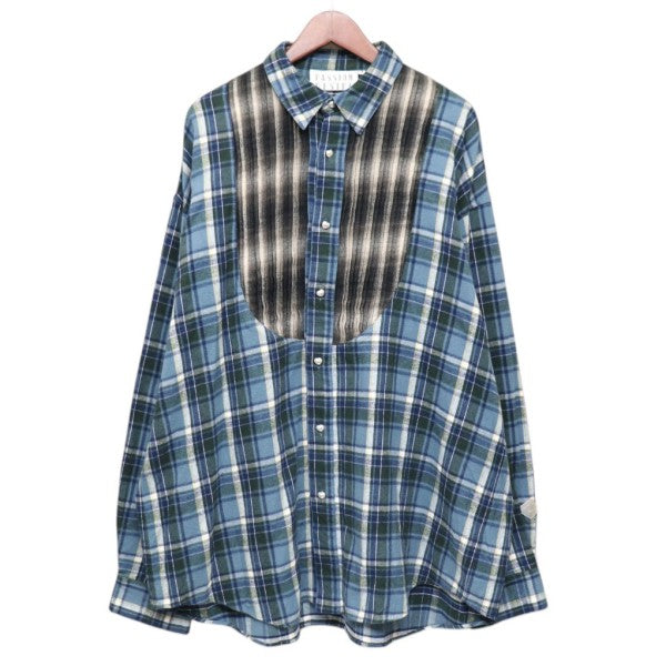 el conductorH 2024AW COMBINATION CHECK FLANNEL SHIRT コンビネーションチェックフランネルシャツ PD24AS01 古着・中古-1枚目のアイテム画像