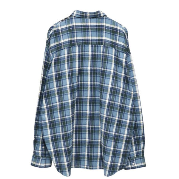 el conductorH 2024AW COMBINATION CHECK FLANNEL SHIRT コンビネーションチェックフランネルシャツ PD24AS01 古着・中古-2枚目のアイテム画像