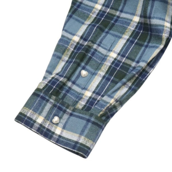 el conductorH 2024AW COMBINATION CHECK FLANNEL SHIRT コンビネーションチェックフランネルシャツ PD24AS01 古着・中古-4枚目のアイテム画像