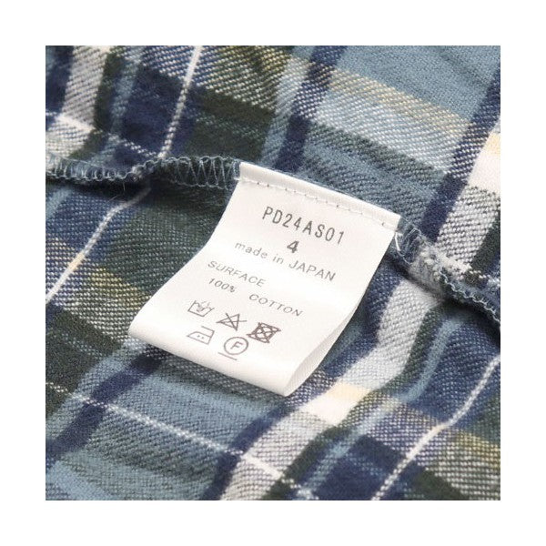 el conductorH 2024AW COMBINATION CHECK FLANNEL SHIRT コンビネーションチェックフランネルシャツ PD24AS01 古着・中古-8枚目のアイテム画像