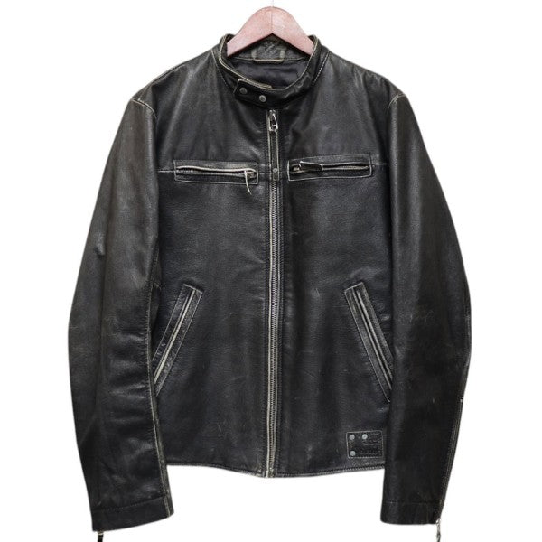 DIESEL シングルレザーライダースジャケット 古着・中古-1枚目のアイテム画像