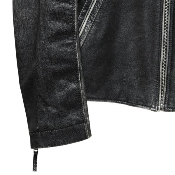 DIESEL シングルレザーライダースジャケット 古着・中古-4枚目のアイテム画像