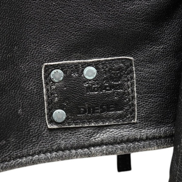 DIESEL シングルレザーライダースジャケット 古着・中古-5枚目のアイテム画像