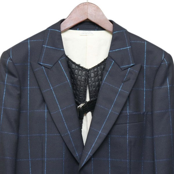 COMME des GARCONS HOMME PLUS 2017AW レイヤードラメ織り燕尾ジャケット テーラードジャケット BOY HOOD 少年時代 PT-J005 古着・中古-3枚目のアイテム画像