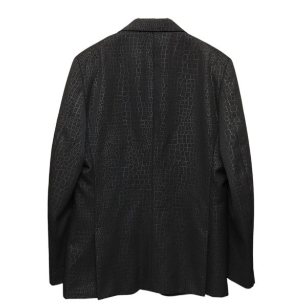 COMME des GARCONS HOMME PLUS 2000AW クロコ柄パネル3Bテーラードジャケット DOCKING ROCK ドッキングロック ARCHIVE PJ-04029 古着・中古-2枚目のアイテム画像