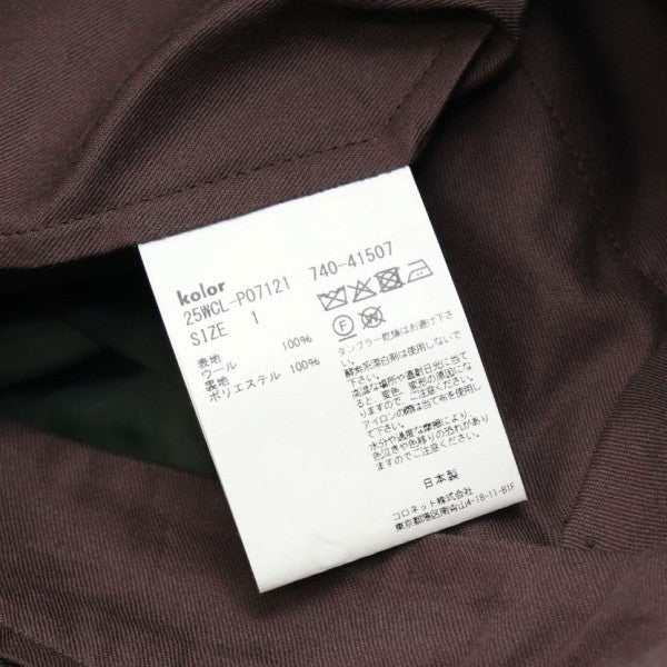 KOLOR 2025AW Pleated Palazzo Pan プリーツスラックスパンツ 25WCL-P07121 古着・中古-7枚目のアイテム画像