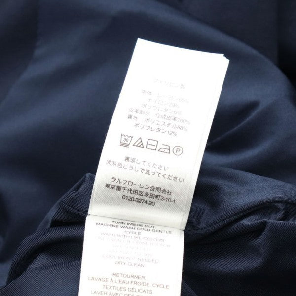 LAUREN RALPH LAUREN 2025AW フェイクレザートリムポンチモトジャケット ブルゾン 100067529 古着・中古-7枚目のアイテム画像