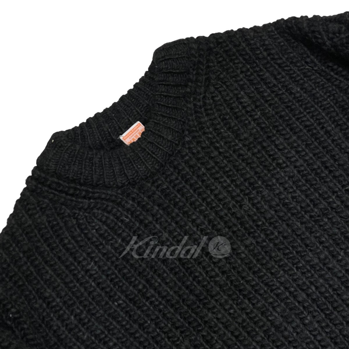 MAISON EUREKA(メゾン エウレカ) PLATING SWEATER クルーネックニット 059M ブラック サイズ  Free｜【公式】カインドオルオンライン ブランド古着・中古通販【kindal】