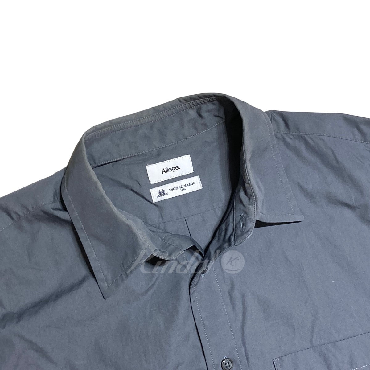 ALLEGE(アレッジ) Standard Shirt スタンダードシャツ／ALSTN SH01 ALSTN SH01 グレー サイズ  15｜【公式】カインドオルオンライン ブランド古着・中古通販【kindal】