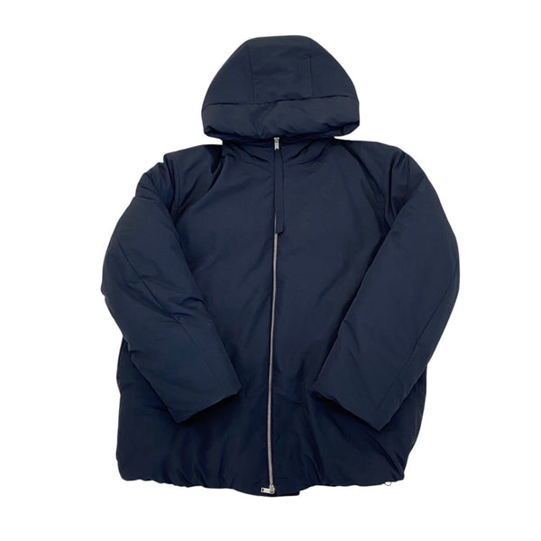 JIL SANDER ジルサンダー　ネイビー ファネルネック ダウンジャケット JIL SANDER - ジル サンダー JIL SANDER ダウンジャケット ショート