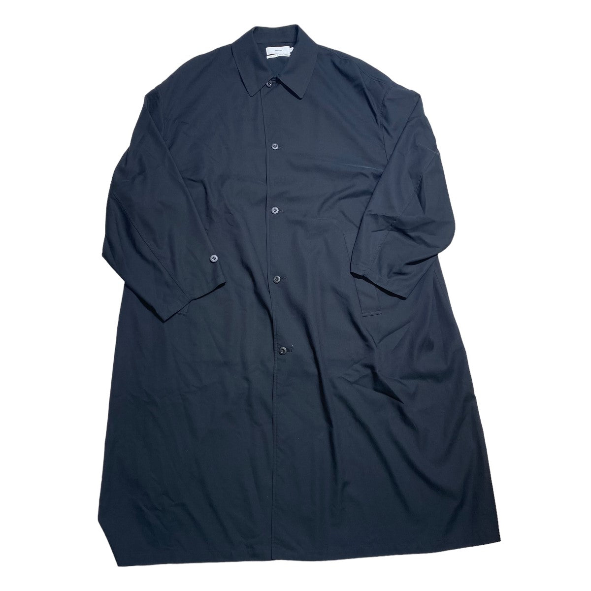 graphpaper(グラフペーパー) L'E CHOPPE Cupro Shirt Coat ステンカラーコート GM211 10059P ブラック  サイズ 15｜【公式】カインドオルオンライン ブランド古着・中古通販【kindal】